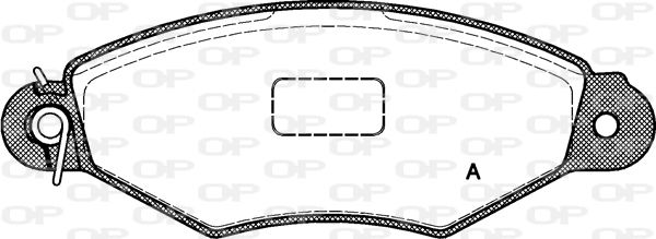 OPEN PARTS Комплект тормозных колодок, дисковый тормоз BPA0643.00